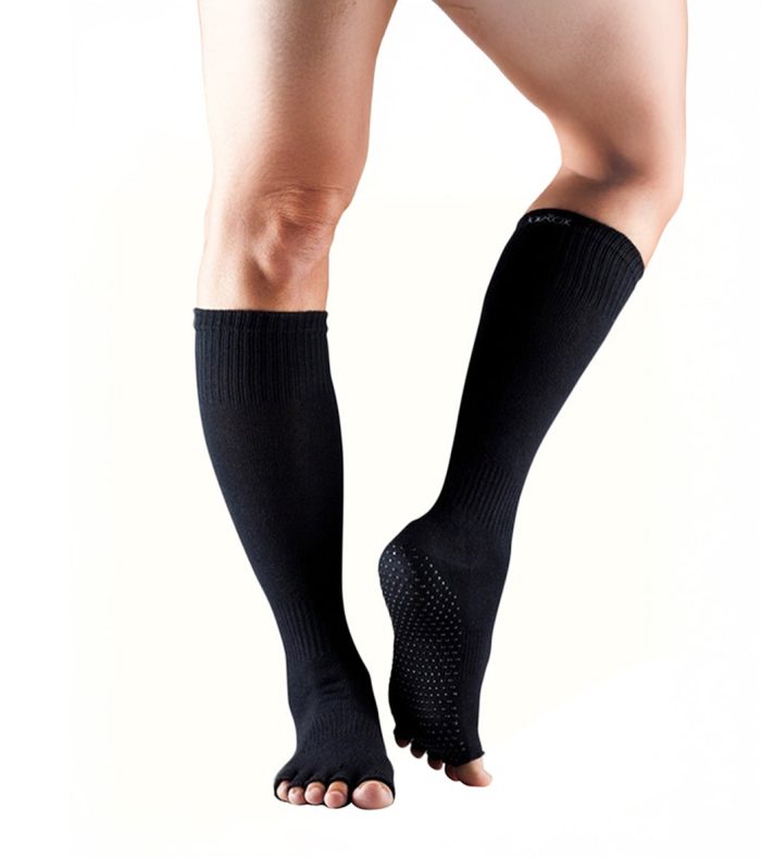 Toesox Knee High Scrunch Half-Toe Yoga Grip Socks - Image 75