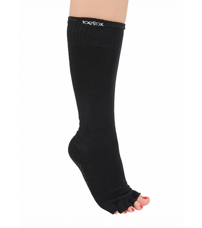 Toesox Knee High Scrunch Half-Toe Yoga Grip Socks - Image 79