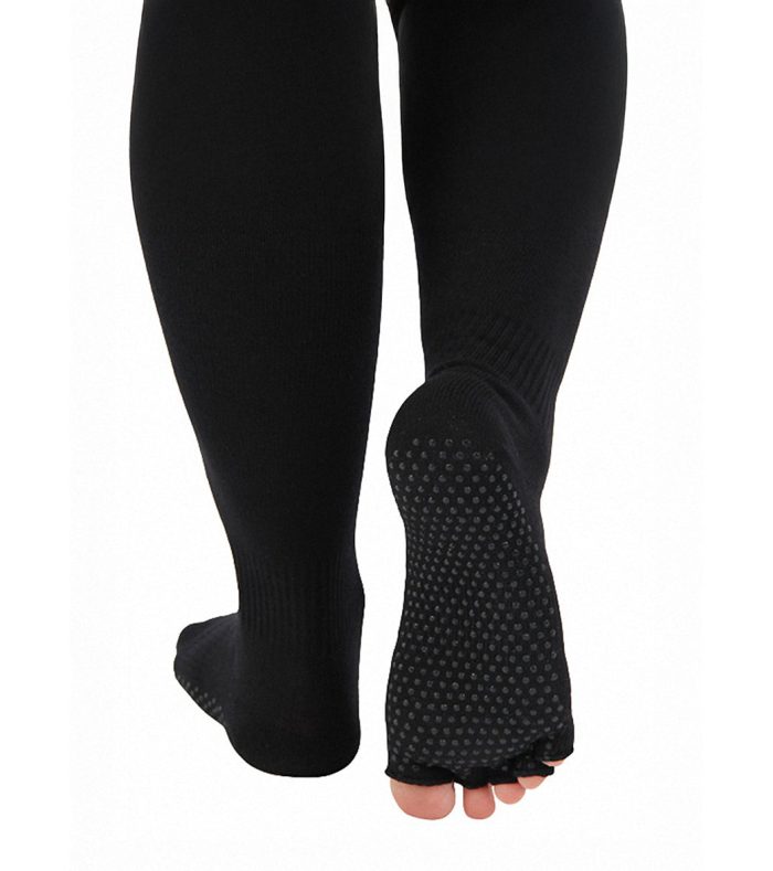Toesox Knee High Scrunch Half-Toe Yoga Grip Socks - Image 80