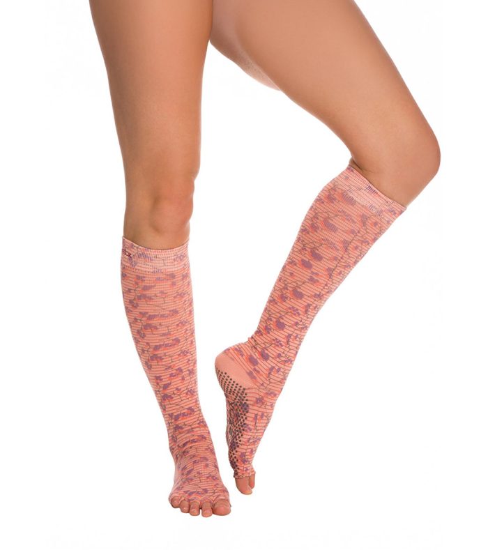 Toesox Knee High Scrunch Half-Toe Yoga Grip Socks - Image 35