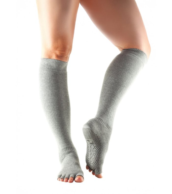 Toesox Knee High Scrunch Half-Toe Yoga Grip Socks - Image 72