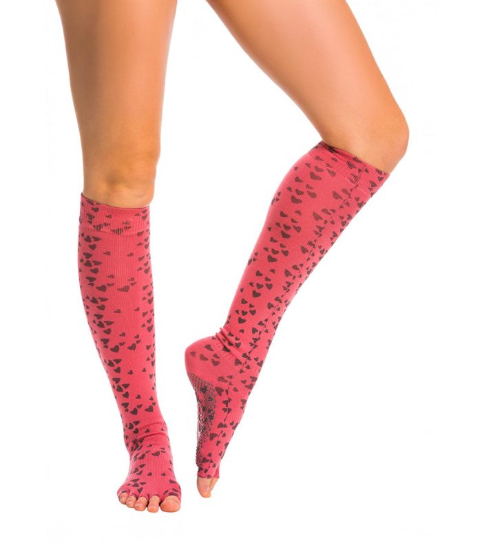 Toesox Knee High Scrunch Half-Toe Yoga Grip Socks - Image 8