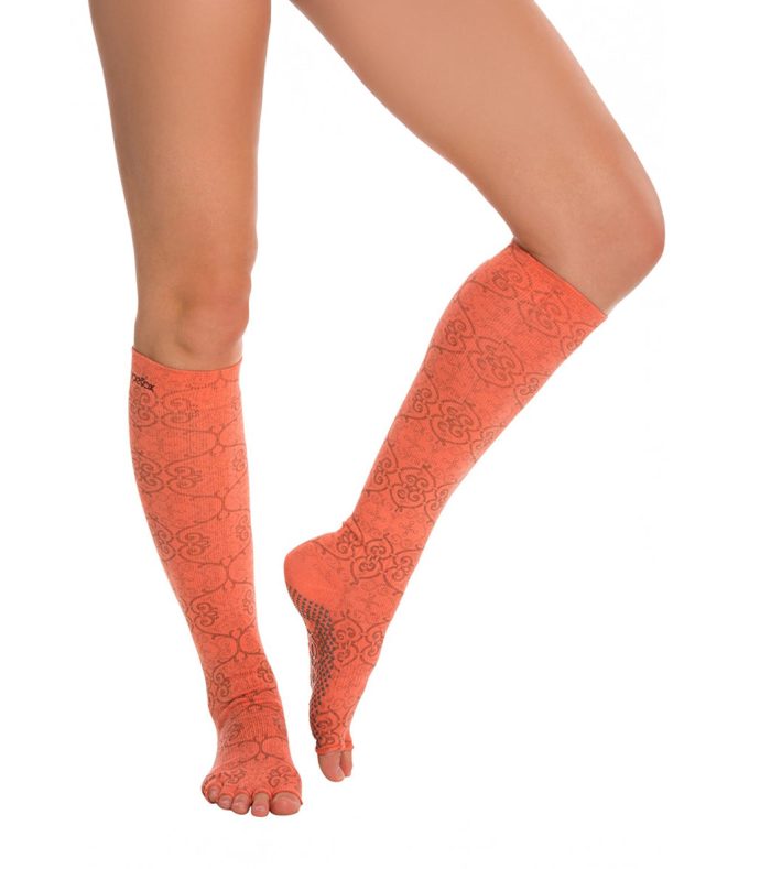 Toesox Knee High Scrunch Half-Toe Yoga Grip Socks - Image 66