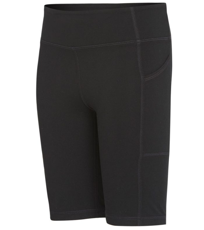Yoga Girl Uphold Solid High Waisted Biker Shorts with Pocket - Image 9