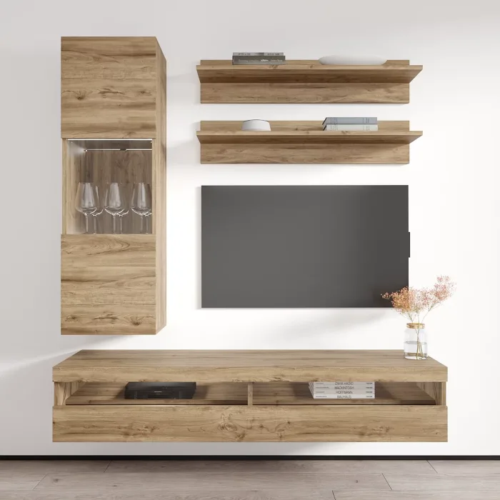 Fly H3 35TV Wall Mounted Floating Modern Entertainment Center