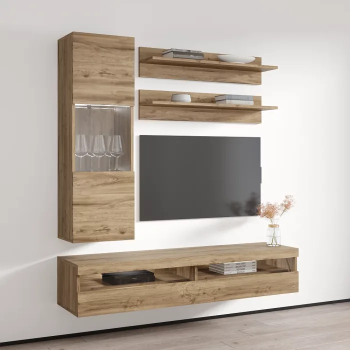 Fly H3 35TV Wall Mounted Floating Modern Entertainment Center - Image 2