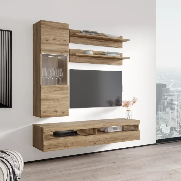 Fly H3 35TV Wall Mounted Floating Modern Entertainment Center - Image 3
